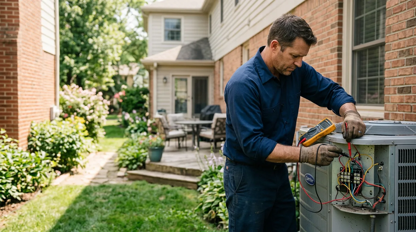 HVAC technician working near Upper Falls, MD